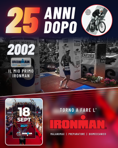 25 ANNI DOPO: da Ironman Klagenfurt 2002 a Ironman Cervia 2027 – Max Malano